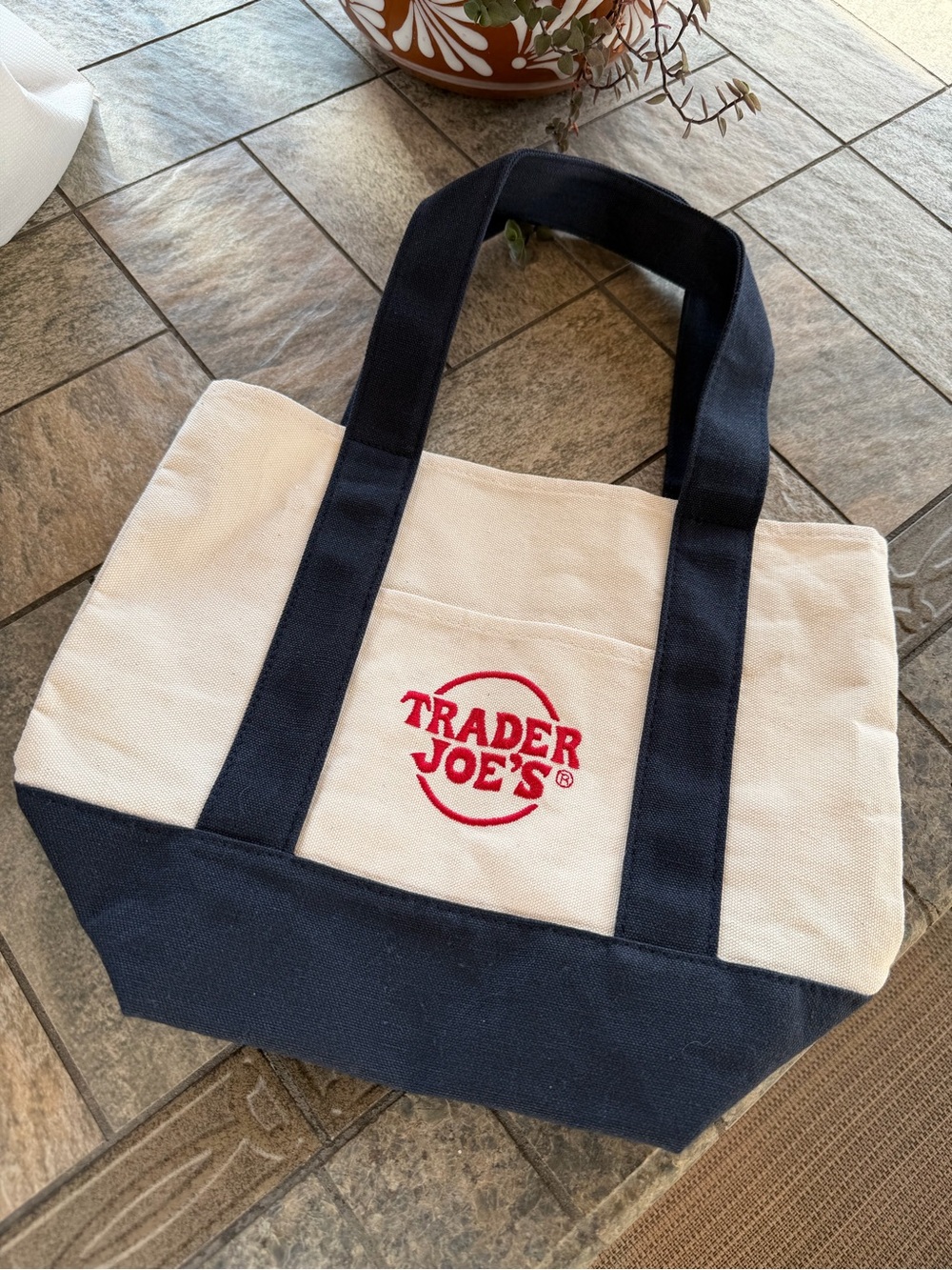 NWOT Trader Joe’s Mini Canvas Reusable Tote